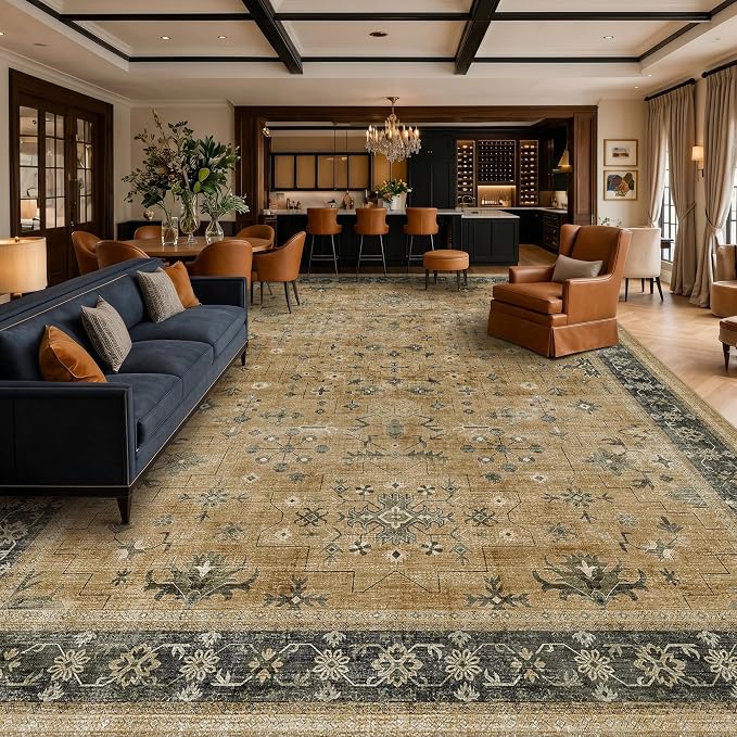 Warm Taupe Sage 9x12 Living Room Rug - Image 8