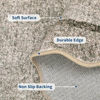 GarveeHome Small Area Rug 2x3 Scalloped Entry Rug Washable - Image 6