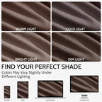 Cappuccino Curtains 108 Inches Long, Back Tab Linen Blend Light Filtering Semi - Image 4