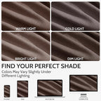 Cappuccino Linen Blend Light Filtering Back Tab Curtains 102 Inches Long - Image 4