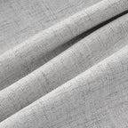 MIULEE 100% Blackout Linen Curtains 42 x 90 Inch Greyish White 2 Panels | - Image 9