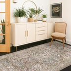Vintage Moss Green 3x6 Runner Rugs - Image 3