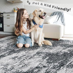 pmtsns Area Rugs 9x12 for Living Room: Washable Rug Modern Abstract Neutral - Image 5