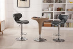 Roundhill Furniture Masaccio Cushioned Leatherette Upholstery Airlift Swivel - Image 3
