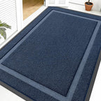 OLANLY Front Door Mat Outside 59x40, All-Season Heavy-Duty Rubber Doormat | Blue by OLANLY