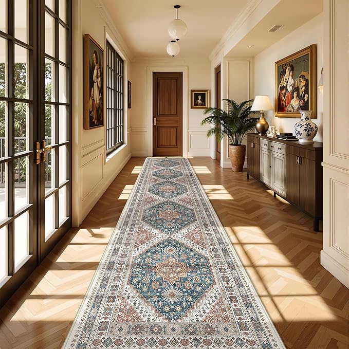 Washable Runner Rug 2.5x16, Non-Slip Long Kitchen Rugs, Soft Hallway Runner - Image 4