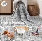 2x10 Runner Rug Non Slip, Washable Hallway Runner Rug, Laundry Room, Soft - Image 8