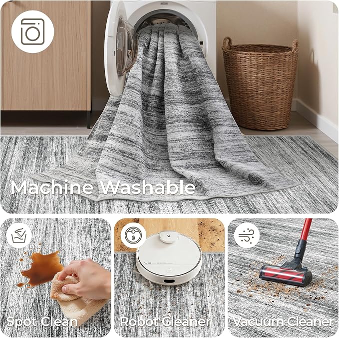 2x8 Runner Rug Non Slip, Washable Hallway Runner Rug, Nursery Room, Soft Runner - Image 8