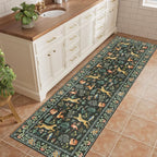 DUKINO 2x10 Kitchen Runner Rug, Soft Non Slip Animal Washable Rug, Non-Shedding - Image 3