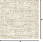 UERMEI Square Area Rugs : Washable 8x8 Neutral Modern Abstract Carpet - Image 2