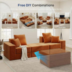 Cloud Modular Sectional Sofa, Comfy Boneless Couch - Image 4