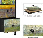 EXOTICA Large Chest of Drawers 15 Drawer Dresser Van Gogh Tall Fabric Dresser - Image 6