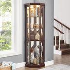 Glass Corner Display Cabinet - Image 4