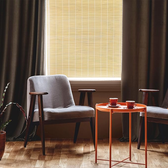 Red Lantern Matchstick Cordless Window Shade - Image 9