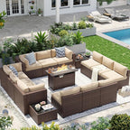Aoxun Patio Furniture Sets, 15-Piece Outdoor Patio Furniture by Aoxun