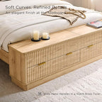 T4TREAM Fluted Queen Size Bed Frame - Image 6