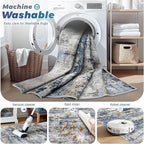 pmtsns Area Rugs 6x9 for Living Room: Washable Rug Modern Abstract Neutral Soft - Image 3