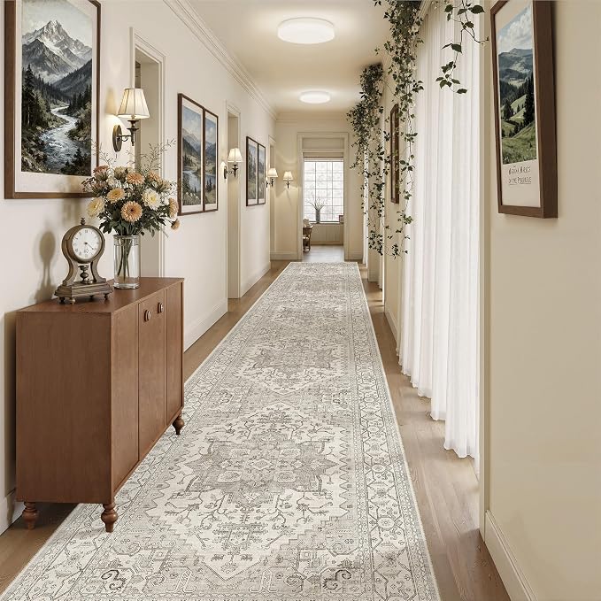 Madane Hallway Runner Rug 3x18 Washable Kitchen Runners 18ft, Soft Low-Pile - Image 3