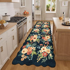 DUKINO 3x8 Kitchen Runner Rug, Floral Washable Rug - Image 5