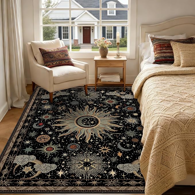 Vacuum-Friendly, 5x7 Washable Area Rug - Image 3