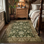 Area Rugs for Living Room, 4x6 Washable Rugs for Bedroom, Non-Slip Retro Floral - Image 5