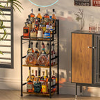 Jsskeeim Trapezoidal Liquor Cabinet Bar - Image 3