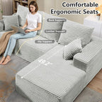 107.5" Cloud Sectional Couch - Image 5