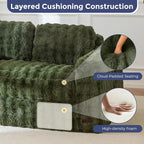 MAXYOYO Loveseat Sofa for Living Room, Small Sofa Couch Tufted Boneless Couch - Image 6