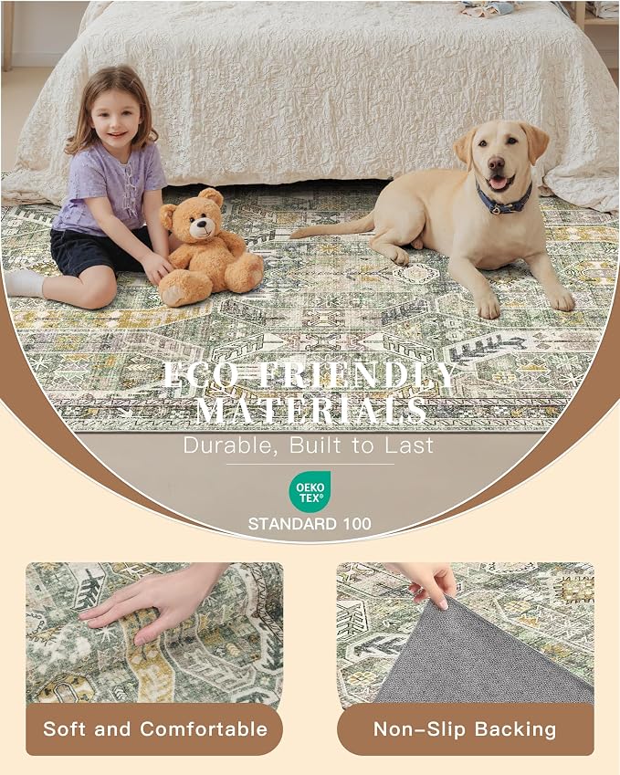 Madane Hallway Runner Rug 2x8 Washable Kitchen Rugs Non-Slip, Soft Ultra-Thin - Image 5