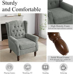 Mid-Century Modern Wingback Accent Chair - Image 4