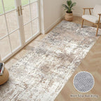LOONGRUG Runner Rug 3x10 Washable Non-Slip Kitchen Neutral Modern Rug | - Image 3