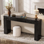 Solid Wood Console Table, 63-Inch Farmhouse Sofa Table Behind Couch - Image 4