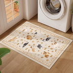 DUKINO 2x3 Bathroom Rugs, Washable Dog Kitchen Rug Non Slip, Stain Resistant - Image 5