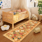 DUKINO 2x6 Runner Rug for Hallway, Washable Kitchen Rugs Non Slip, Floral - Image 4