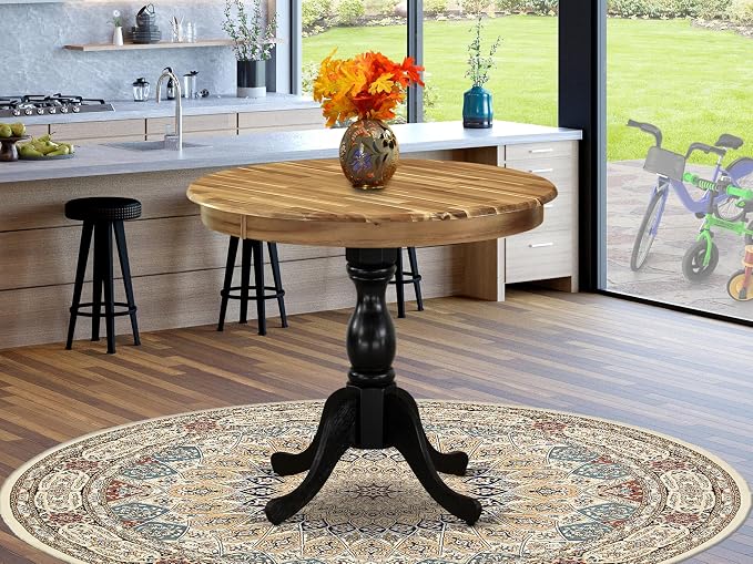 East West Furniture AMT-ANB-TP Antique Modern Dining Table - Image 2