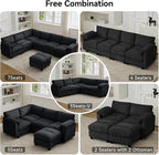 114'' Sectional 4 Seater Couch, Oversized Modular Couches - Image 7