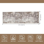 4x12 Ft Hallway Runner Rug, Non-Slip Washable | Soft low-pile texture. Modern - Image 2