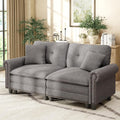 HERA'S HOUSE 73.2" Mid-Century Modern Loveseat, Oversized Sectional Couch by HERASHOUSE