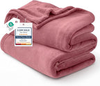 Bedsure GentleSoft Fleece Bed Blankets Queen Size Dusty Rose by Unknown