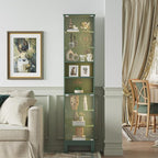 Glass Display Cabinet, 8-Tier Curio Cabinets - Image 2