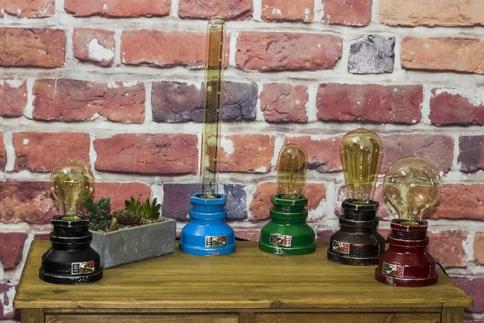 Loft Style Lamp, Corporal Black Steampunk Industrial Vintage Style, Water Pipe - Image 2