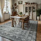 6x9 Area Rugs - Washable Vintage Retro Living Room Rug, Soft Ultra Thin Non - Image 4