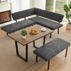 HIPIHOM 3-Piece Corner Dining Table Set by HIPIHOM