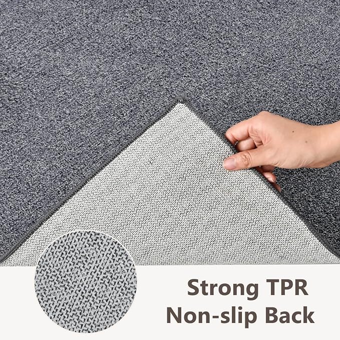 2x3 Grey Blue/White Area Rug Washable Non-Slip Soft - Image 6