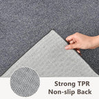 2x8 Grey Blue/White Runner Rug Washable Non-Slip - Image 5
