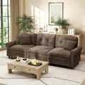 HERA'S HOUSE 116.11" Mid-Century Modern Couch, Oversized Sectional Couch by HERASHOUSE