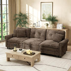 HERA'S HOUSE 116.11" Mid-Century Modern Couch, Oversized Sectional Couch by HERASHOUSE