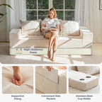 MAXYOYO Convertible Sofa Bed, Folding Sleeper Chair - Image 8
