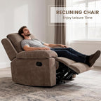 Betsy Furniture Modern Fabric Recliner Sofa Set, Loveseat w/Console, Recliner - Image 6