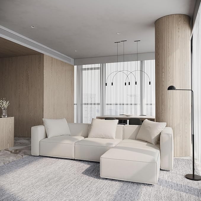 Acanva Luxury Modular Sectional Living Room Sofa Set, Modern Minimalist Style - Image 4
